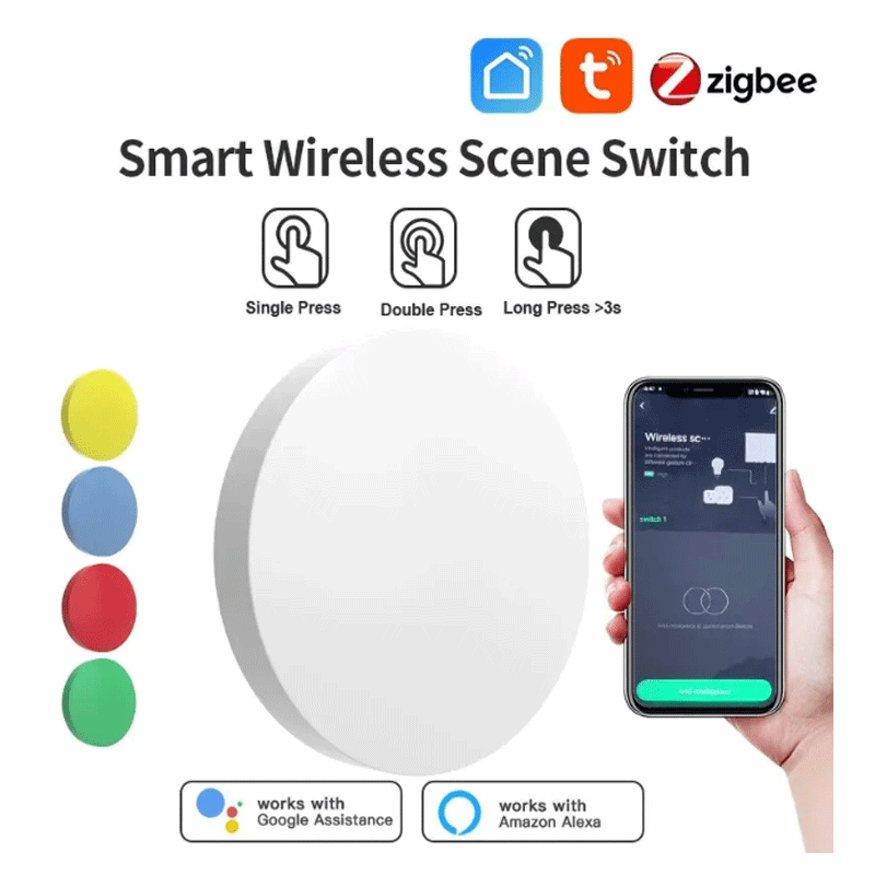 Home Assistant Tuya - Tuya ZigBee slimme draadloze knop Scèneschakelaar
