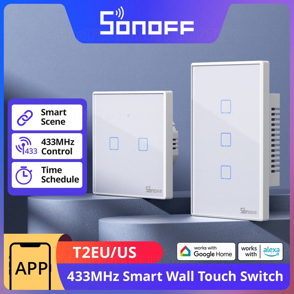 Sonoff Mini R4 - SONOFF T2 EU/US Muur Smart Switch