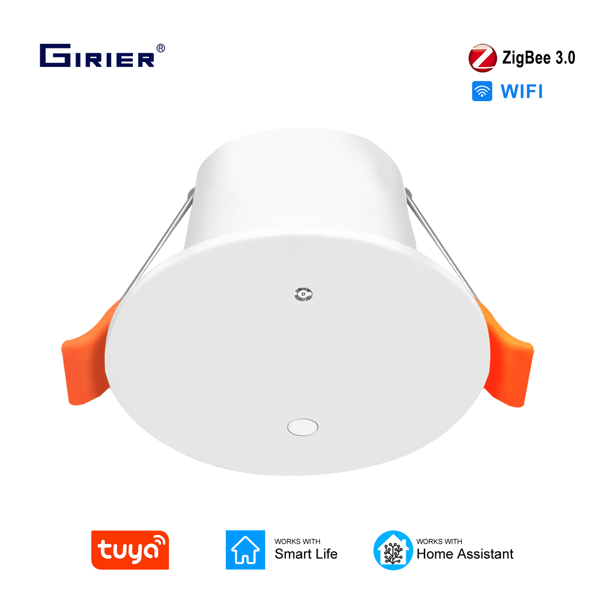 Home Assistant Tuya - GIRIER Tuya ZigBee Menselijke aanwezigheidssensor Plafondgemonteerde