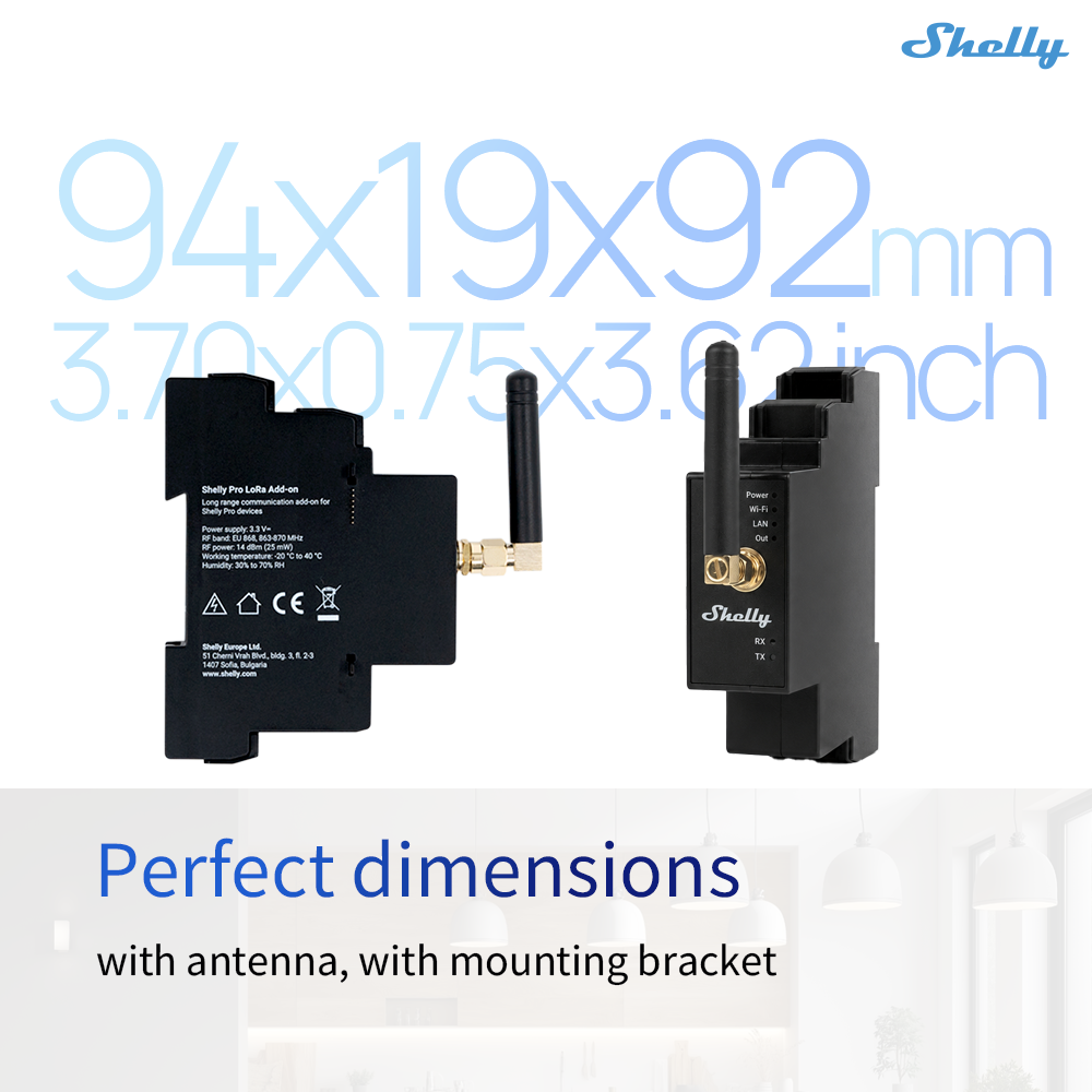 Shelly Pro LoRa-add-on verleng - Shelly Plug recensie en prijs