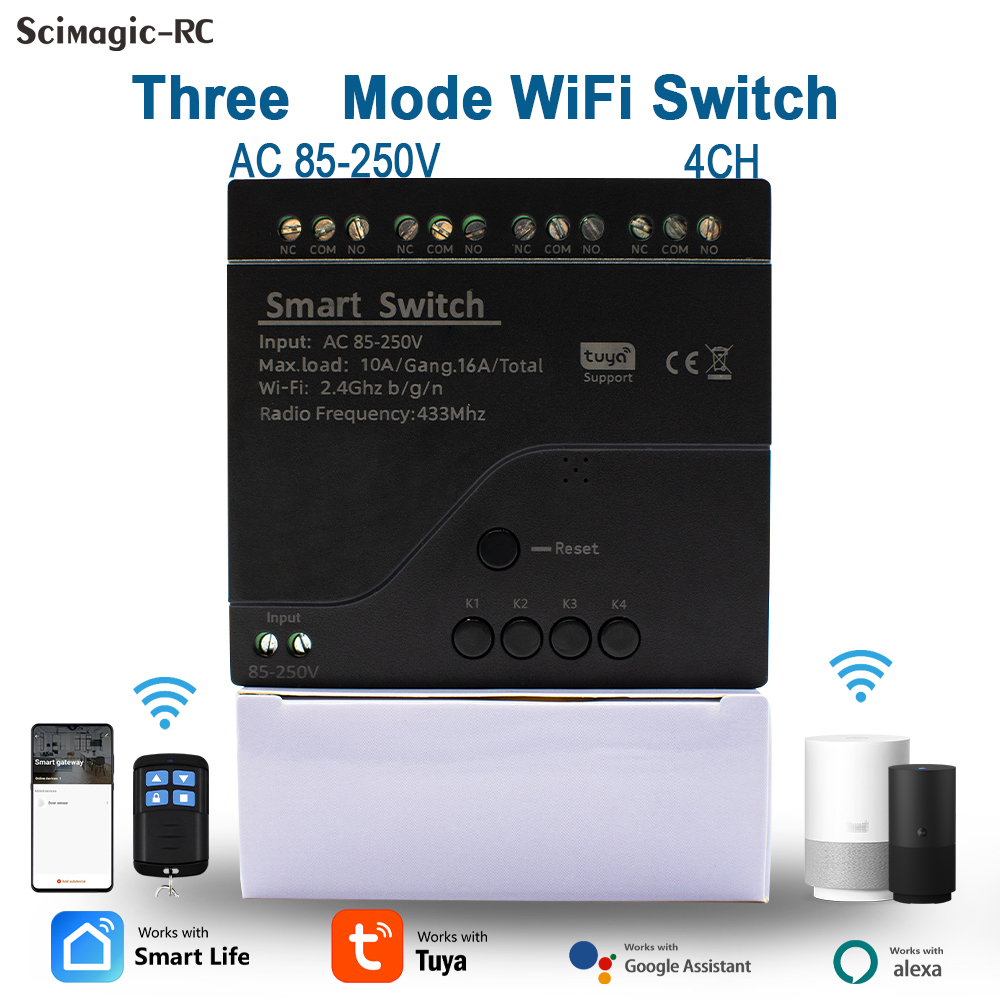 4CH WiFi Relaismodule Tuya Sma - Tuya 4 Channel recensie en prijs