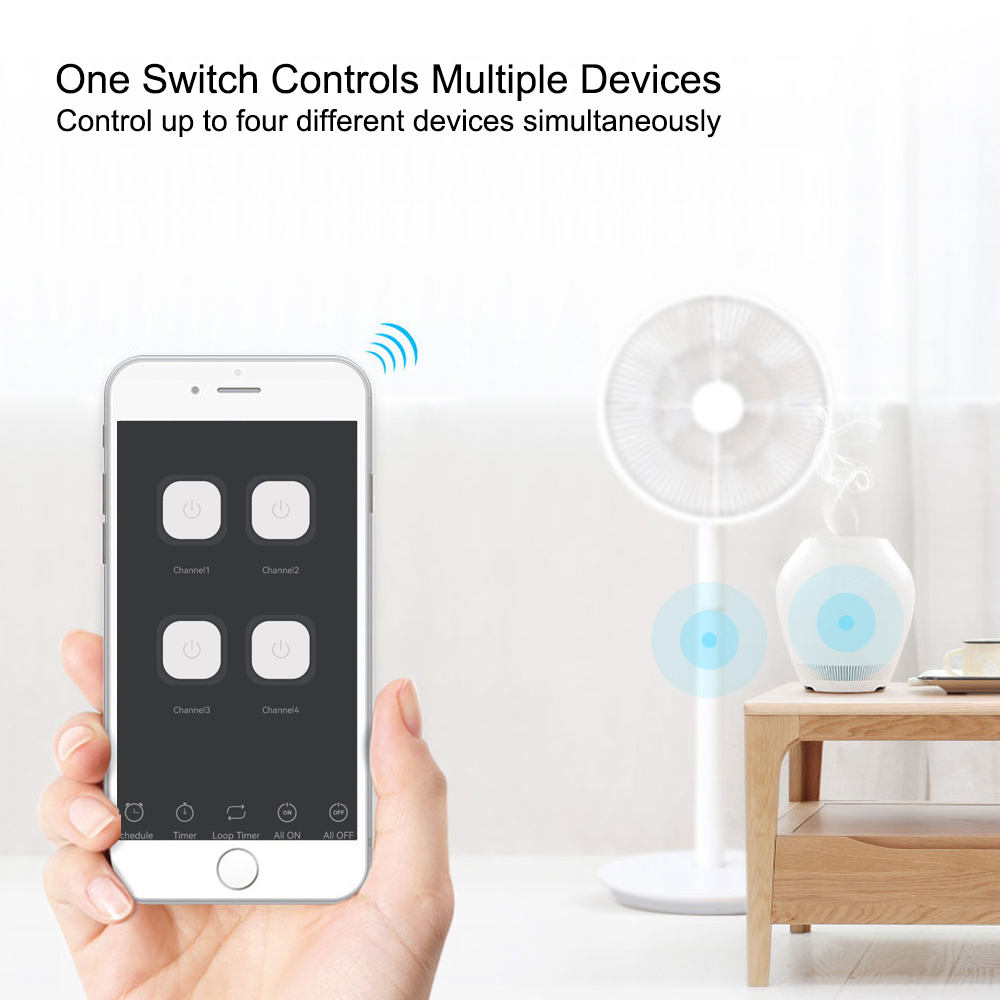 4-kanaals Wifi-stroomonderbrek - Tuya 4 Channel recensie en prijs
