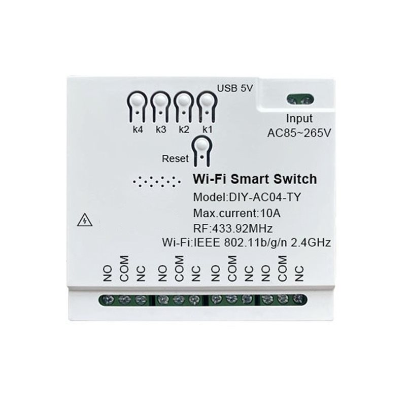 Betrouwbare Tuya Wifi 4-kanaal - Tuya 4 Channel recensie en prijs