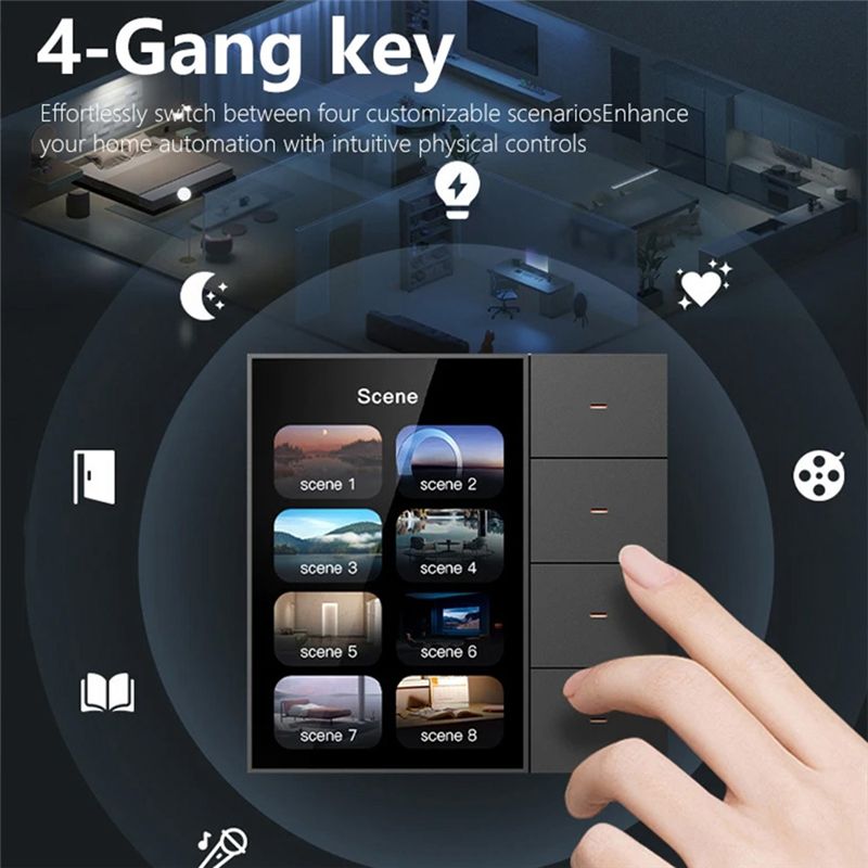 AED6-Tuya Zigbee 3,5 inch slim - Tuya 4 Channel recensie en prijs